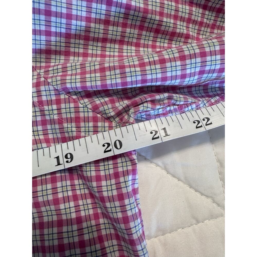 Ralph Lauren Classic Fit Pink Plaid Cotton Button-Down Dress Shirt S 32/33 - Picture 5 of 6